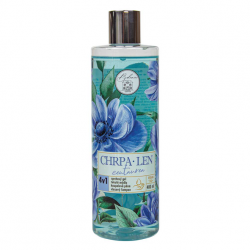 4v1 Sprchový gel, šampon, pěna a mýdlo - Chrpa a Len (400ml)