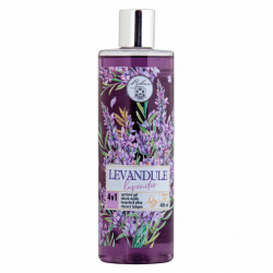 4v1 Sprchový gel, šampon, pěna a mýdlo - Levandule (400ml)